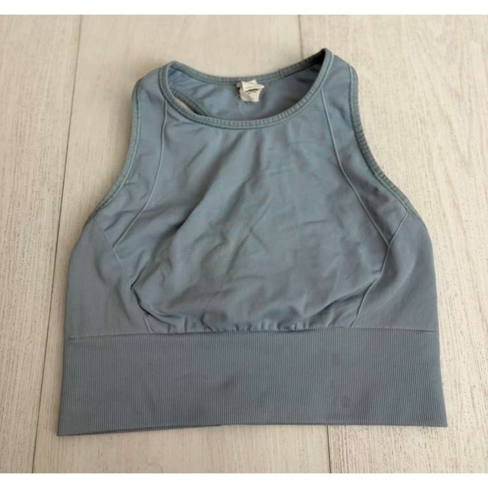 Lululemon Ebb to Train Bra *Medium Support, C/D Cup Sz 6 Chambray Blue